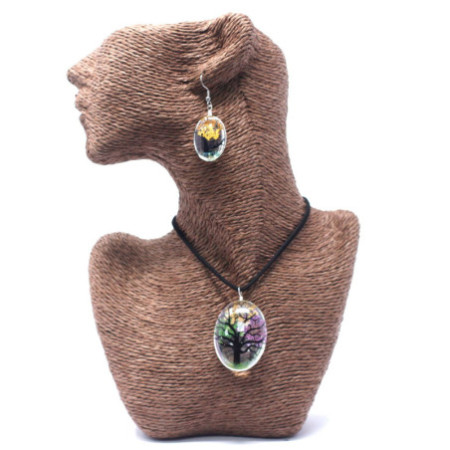 Fleurs pressées - Ensemble Arbre de vie - Couleurs mélangées