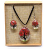 Fleurs pressées - Coffret Arbre de vie - Corail