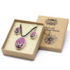 Fleurs pressées - Coffret Arbre de vie - Rose vif
