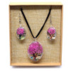 Fleurs pressées - Coffret Arbre de vie - Rose vif