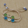 Fleurs pressées - Bracelet à trois fleurs