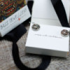 Boucles d'oreilles en argent et or - Hamsa