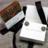 Boucles d'oreilles en argent et or - Hamsa