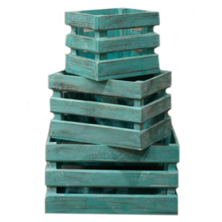 Lot de 3 boîtes de rangement/présentation - Greenwash