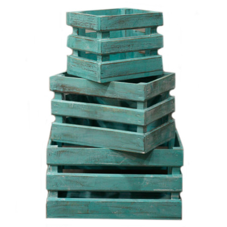 Lot de 3 boîtes de rangement/présentation - Greenwash