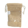 Sac en jute avec fenêtre 20x12cm