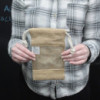 Sac en jute avec fenêtre 20x12cm