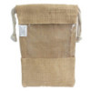 Sac en jute avec fenêtre 25x16cm
