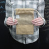 Sac en jute avec fenêtre 25x16cm