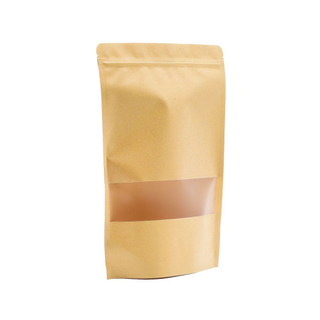 10x Sachet Kraft à Fenêtre 20 x 30 cm