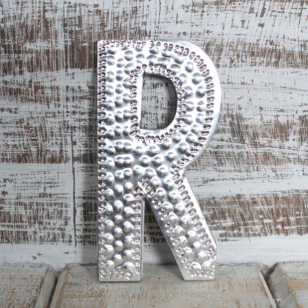 Lettres en aluminium Sm Arty - R