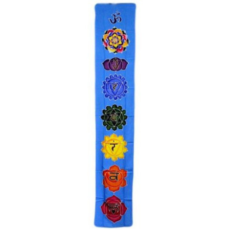 Bannière Chakra Drop - Bleu ciel 183x35cm