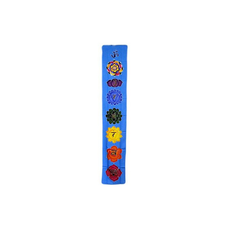 Bannière Chakra Drop - Bleu ciel 183x35cm