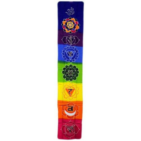 Bannière Chakra Drop - Arc-en-ciel 183x35cm