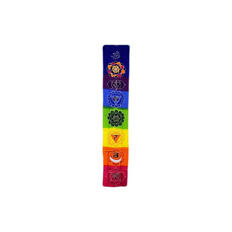 Bannière Chakra Drop - Arc-en-ciel 183x35cm
