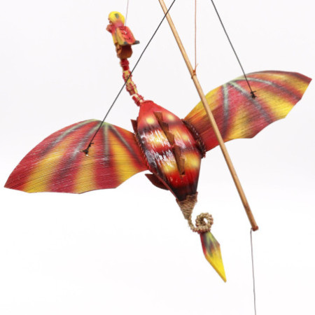 Mobile Dragon Noix de Coco Rouge 37cm