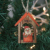 Lot de 2 décorations de Noël en bois - Cadeau du Père Noël