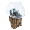 Verre fondu sur bois - Grand bol