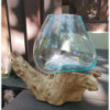 Verre fondu sur bois - Grand bol