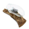 Verre fondu sur bois - Bol suspendu