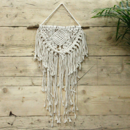 Tenture murale en macramé - Home & Heart