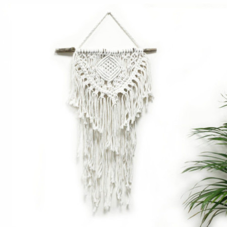 Tenture murale en macramé - Home & Heart