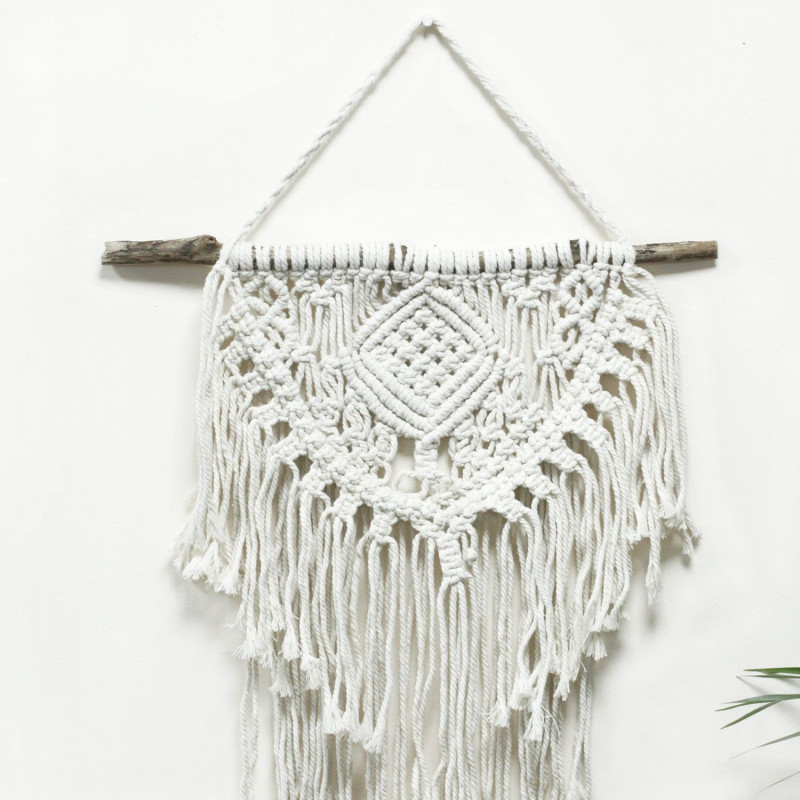 Tenture murale en macramé - Home & Heart
