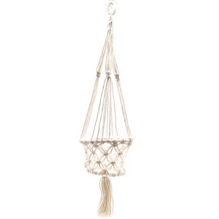 Manique en macramé - Petit pot simple