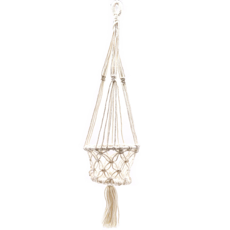 Manique en macramé - Petit pot simple