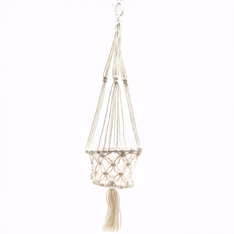 Manique en macramé - Petit pot simple