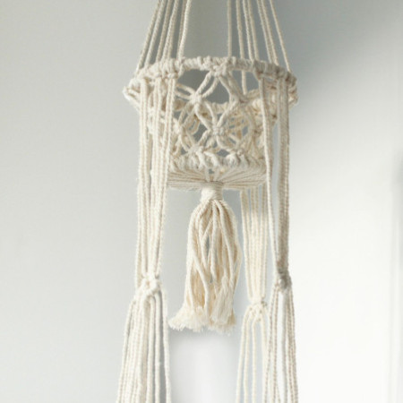 Manique en macramé - Double support