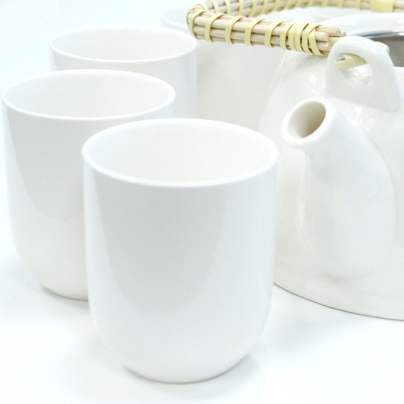 Ensemble de théières à herbes - Blanc classique