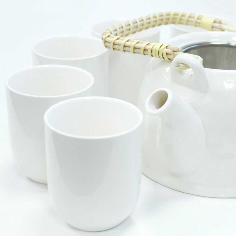 Ensemble de théières à herbes - Blanc classique
