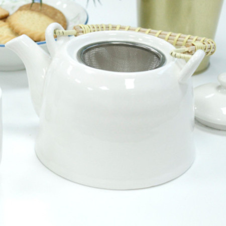 Ensemble de théières à herbes - Blanc classique