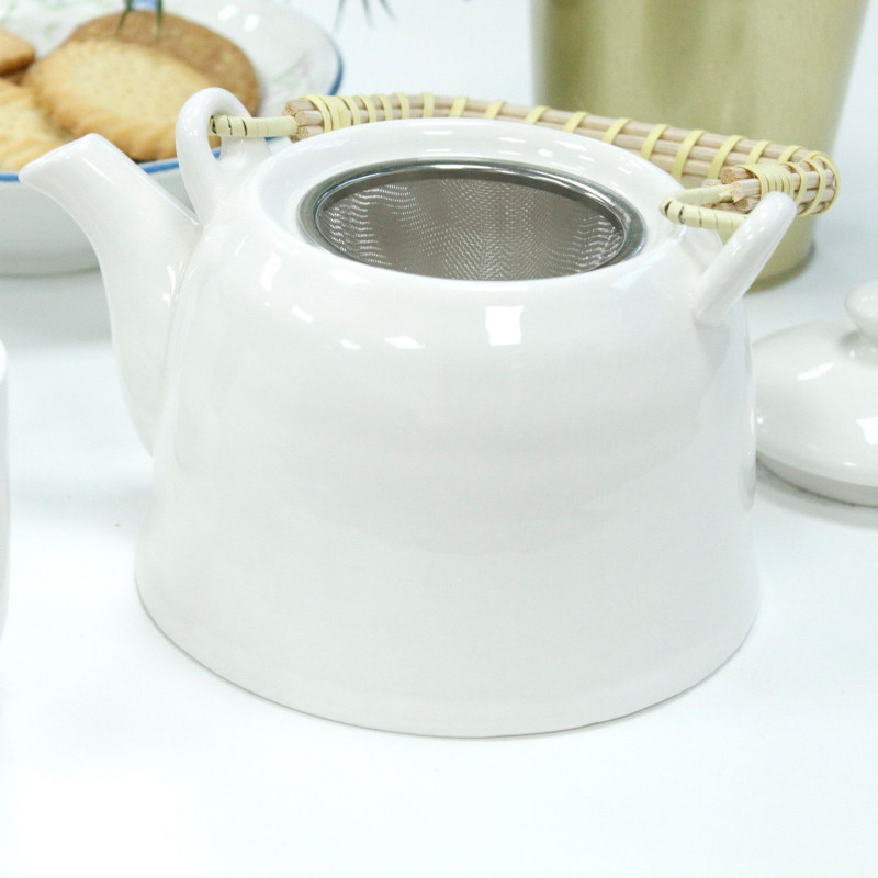 Ensemble de théières à herbes - Blanc classique