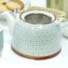 Ensemble de théières à herbes - Mosaïque verte
