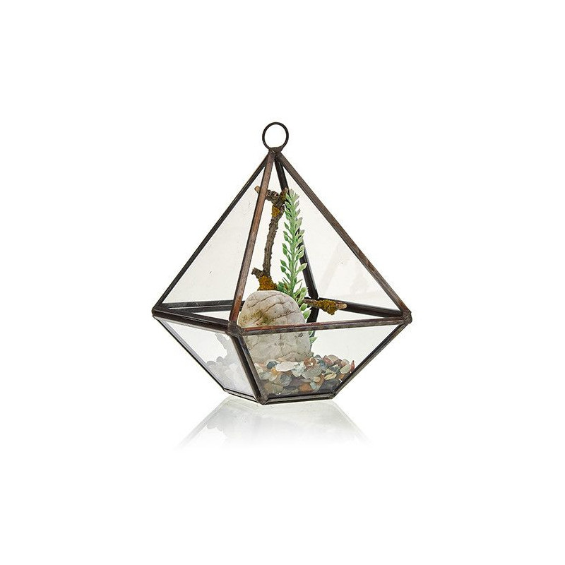 Terrarium en verre - Petit Diamant