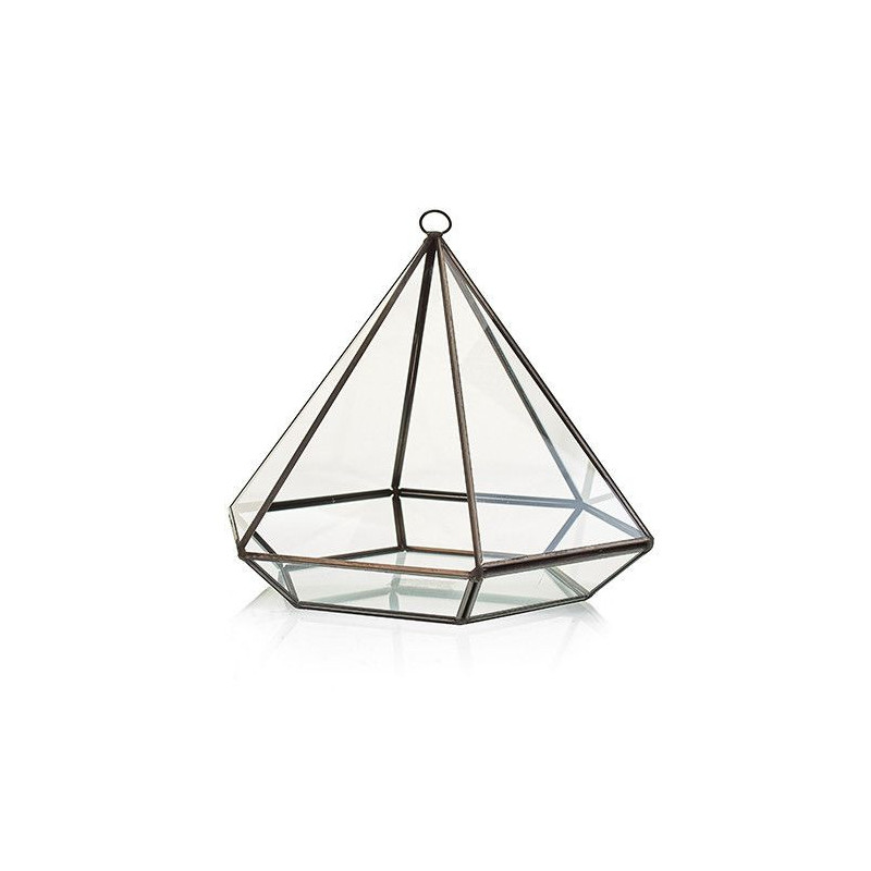 Terrarium en verre - Grand diamant
