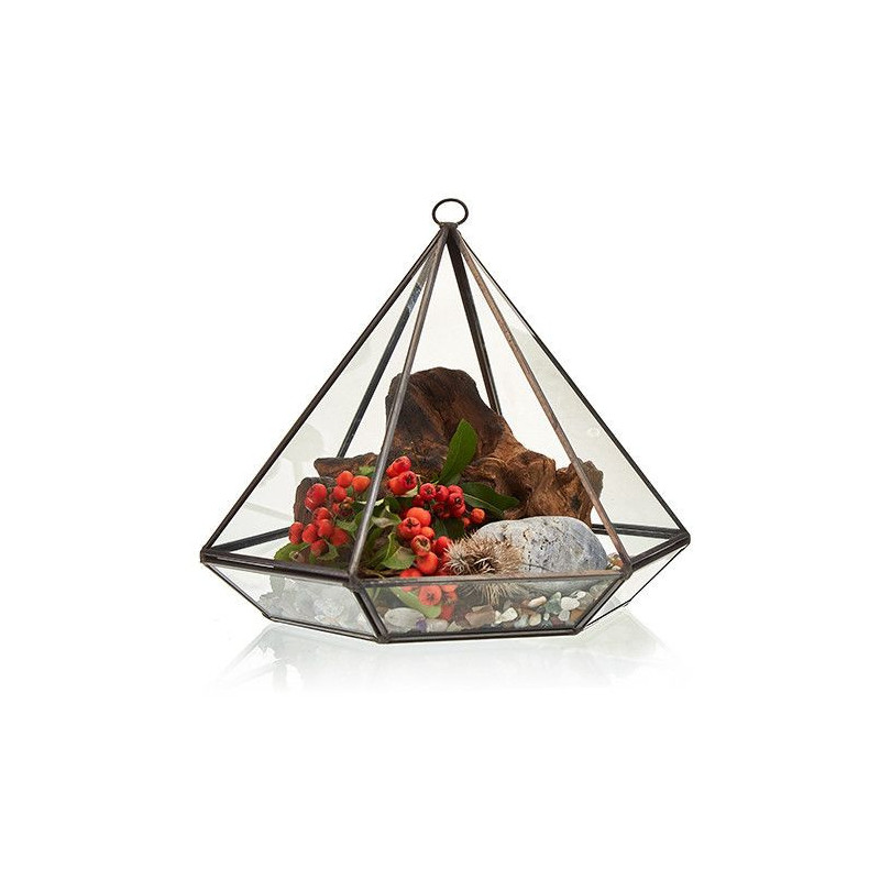 Terrarium en verre - Grand diamant