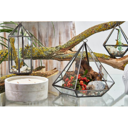Terrarium en verre - Grand diamant