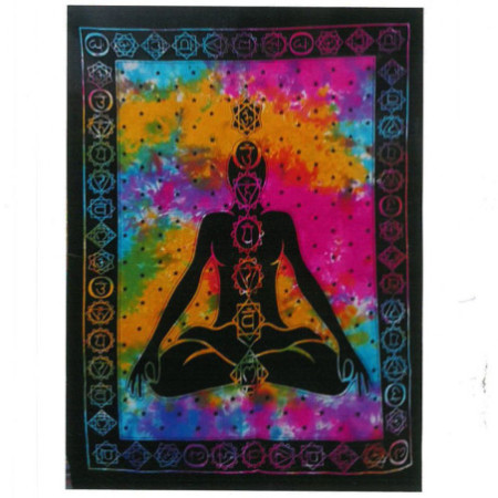 Décoration murale en coton - Bouddha Chakra