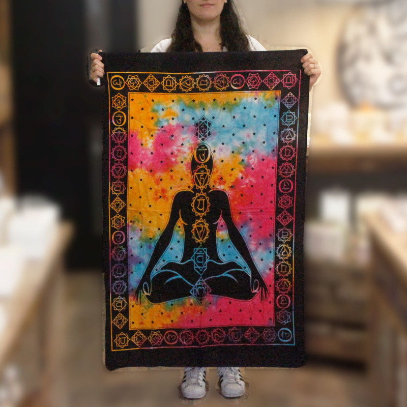 Décoration murale en coton - Bouddha Chakra
