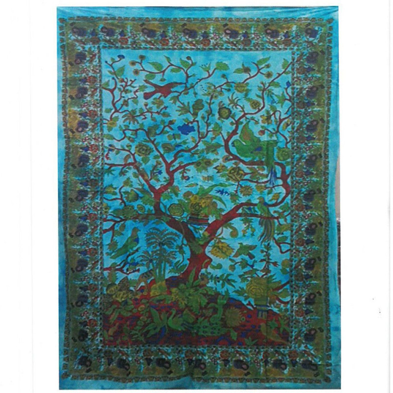 Décoration murale en coton - Arbre de vie - Classique