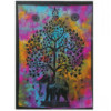 Décoration murale en coton - Arbre à éléphants