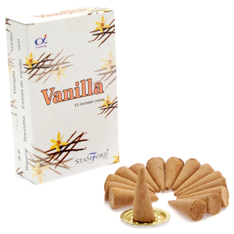Cônes d'encens à la vanille