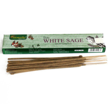 Bâtonnets d'encens védiques - Sauge blanche