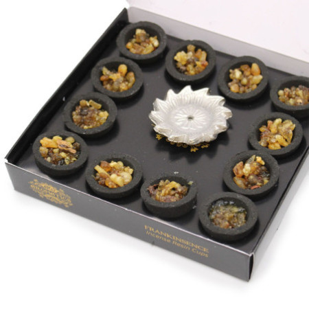 Coffret de 12 coupelles en résine - Frankinsence
