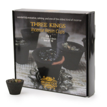 Coffret de 12 gobelets en résine - Rois mages