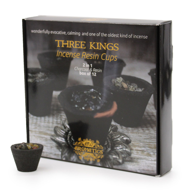 Coffret de 12 gobelets en résine - Rois mages