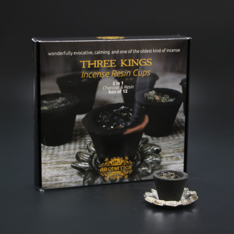 Coffret de 12 gobelets en résine - Rois mages